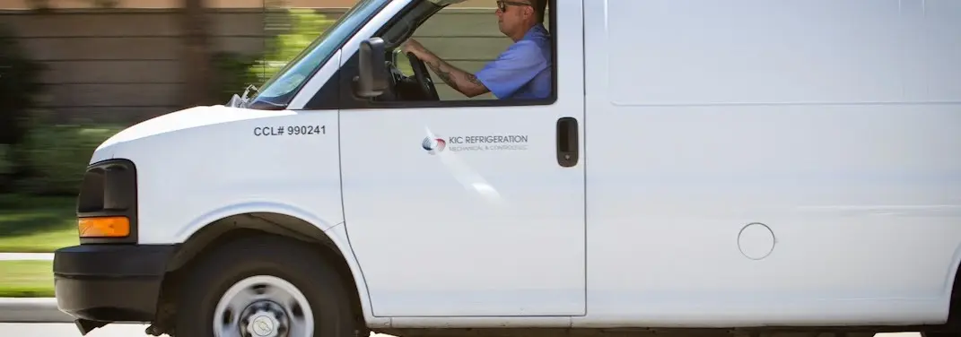 KIC Refrigeration service vehicle serving Piedmont area